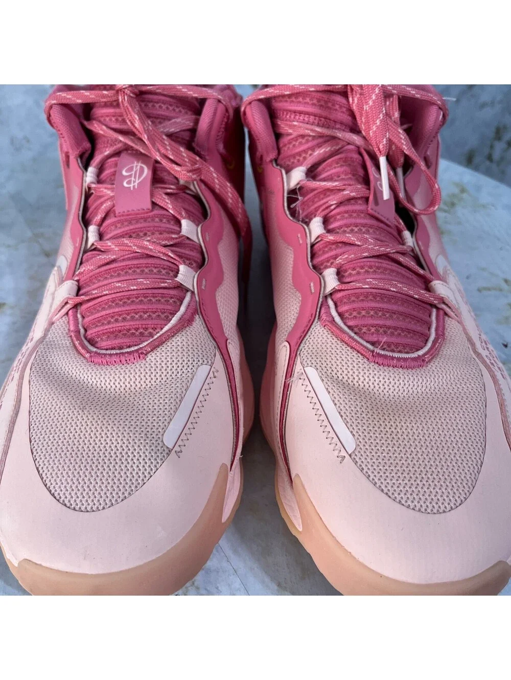 Adidas Dame 7 EXTPLY DOLLA Mens Size 16 Basketball Shoes Pink Athletic Sneakers